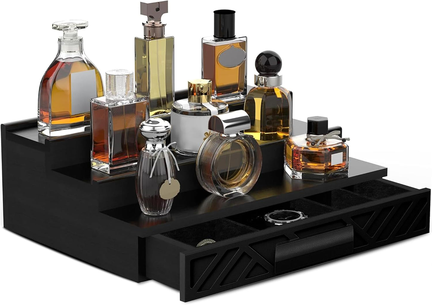 Cologne Organizer for Men - Multi Tier Drawer Organizer & Dresser Organizer Countertop - Perfume Holder | Cologne Stand For Men - Perfume Organizer for Women